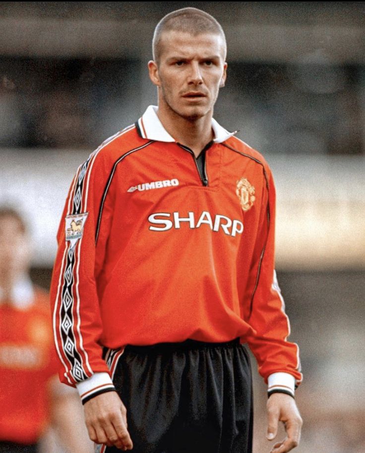 Manchester United 1997-98 Home Beckham #7 Full Sleeve Retro Jersey