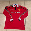 Manchester United 1997-98 Home Beckham #7 Full Sleeve Retro Jersey
