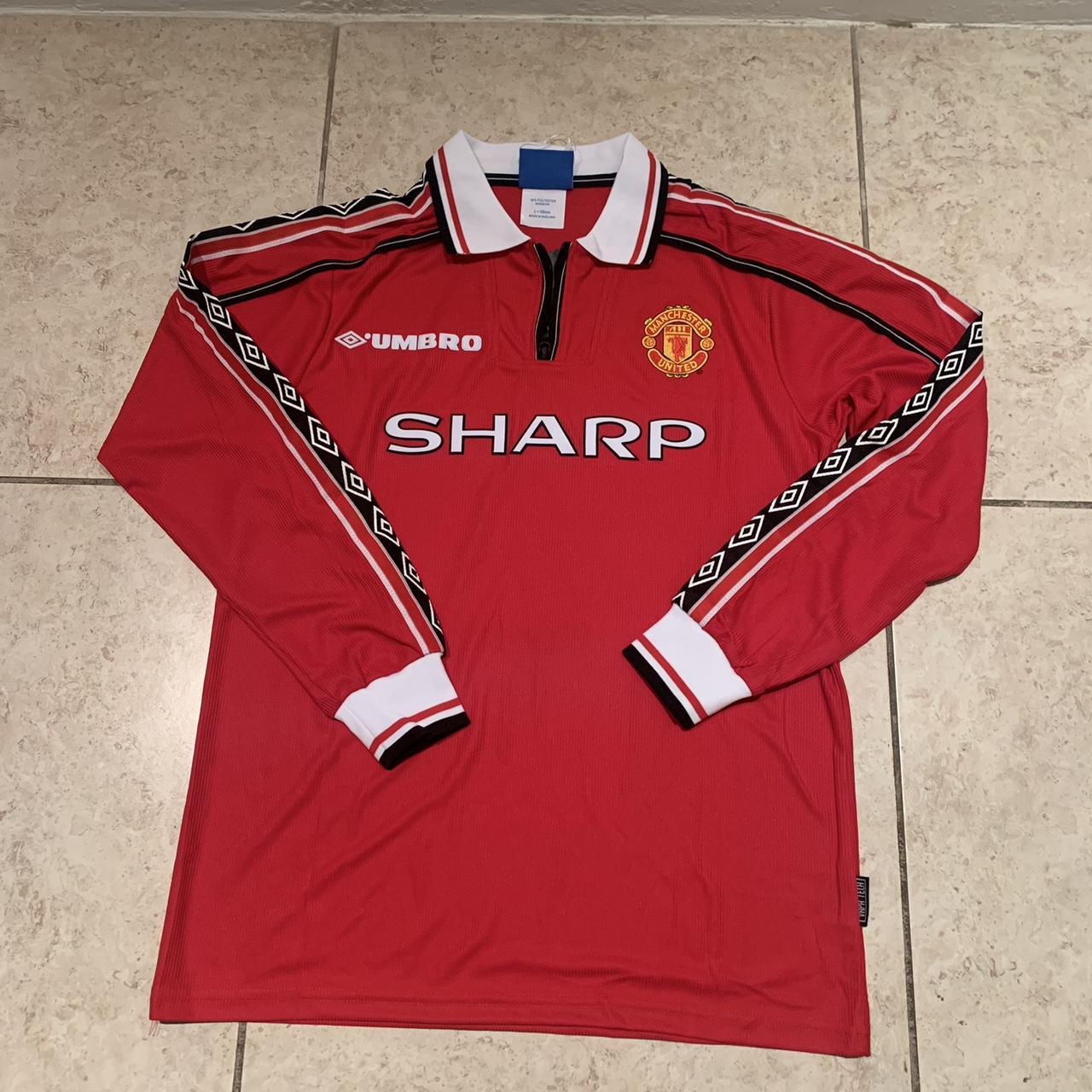 Manchester United 1997-98 Home Beckham #7 Full Sleeve Retro Jersey